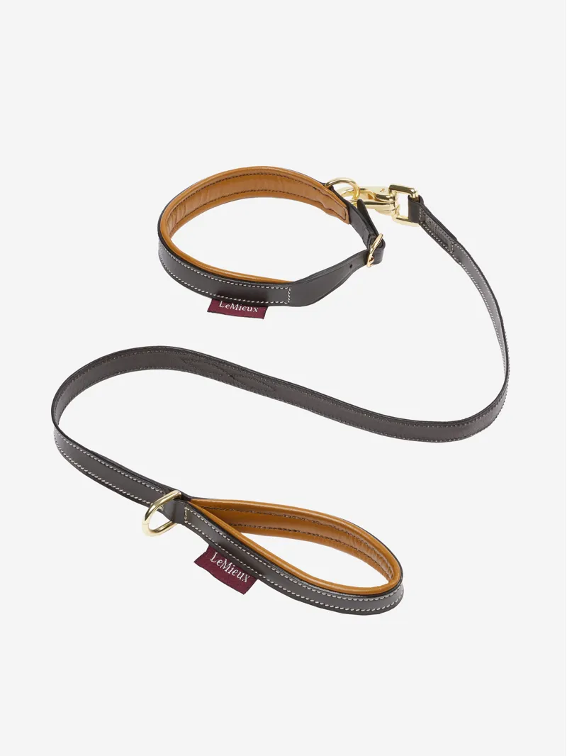 LeMieux Toy Puppy Collar and Lead - Ginger/Brown