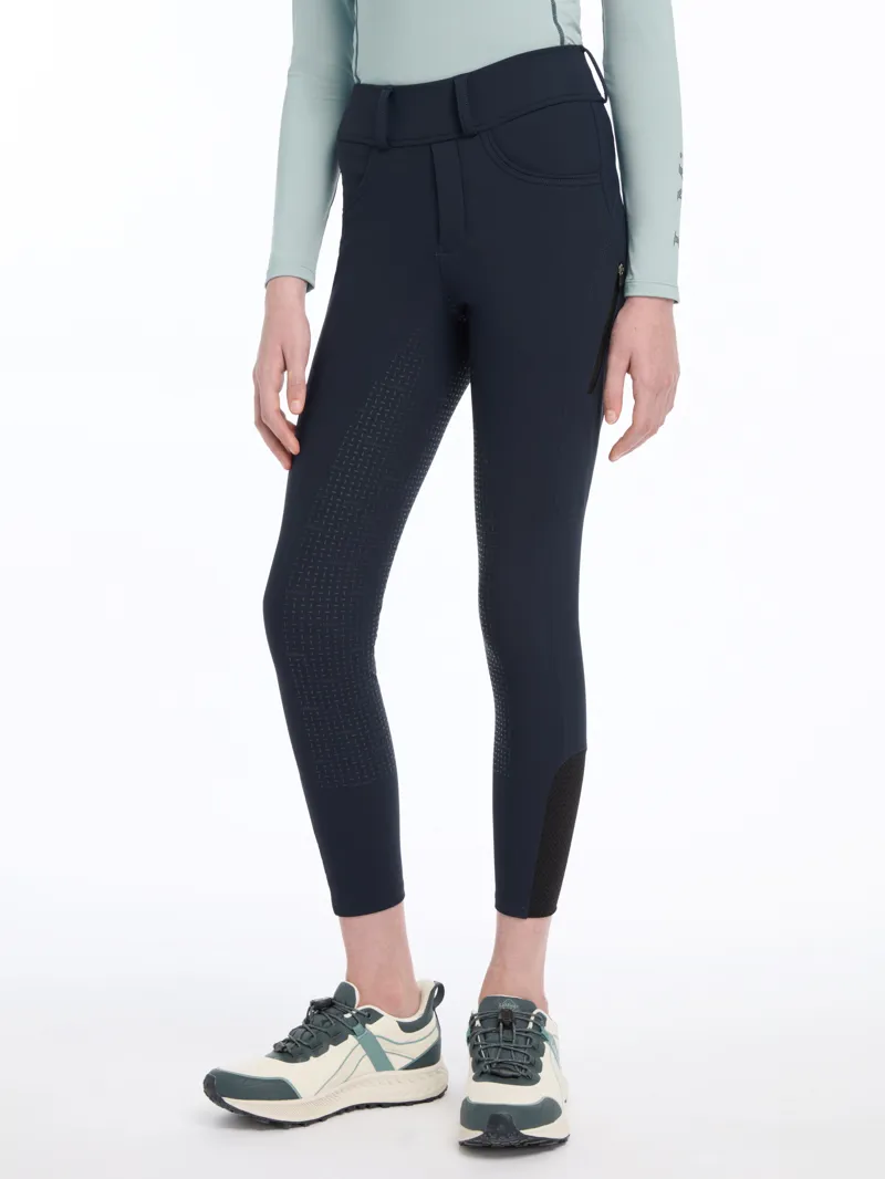 LeMieux Young Rider Ella Winter Breggings - Navy-1