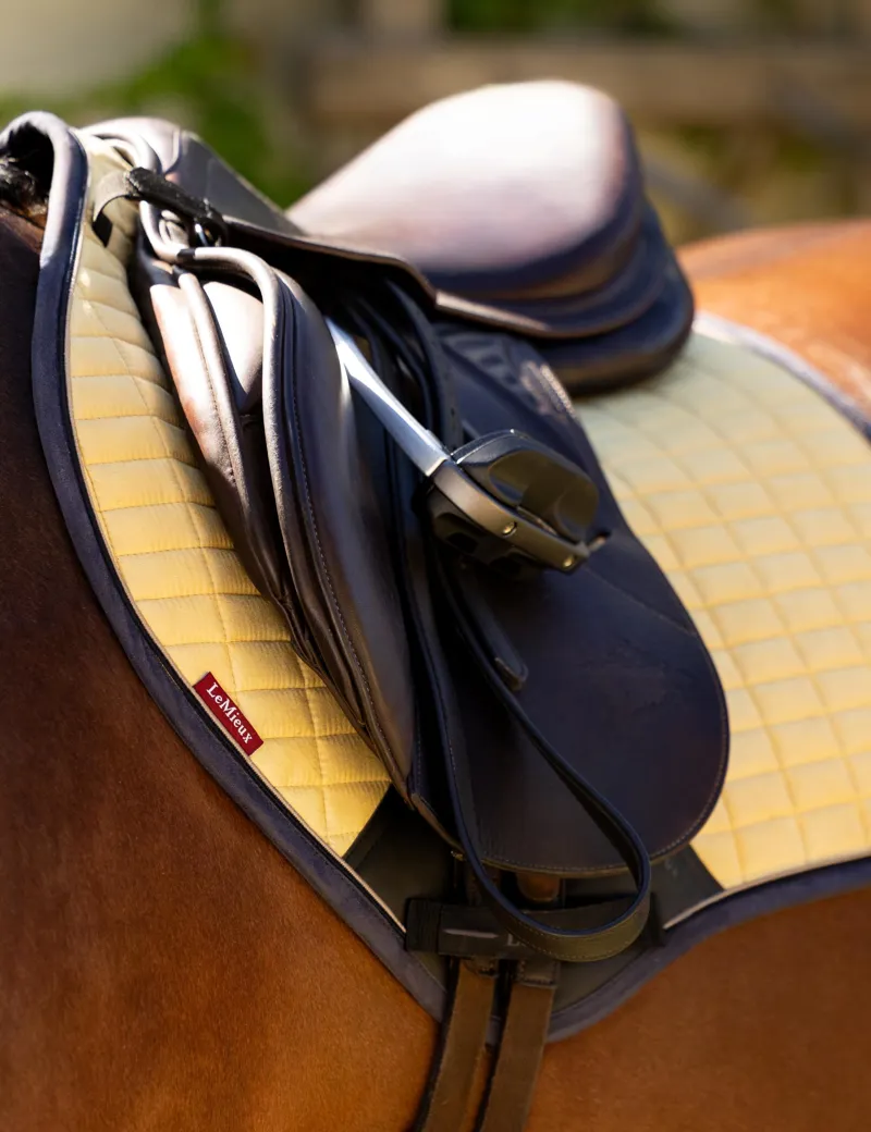 LeMieux Suede Close Contact Square - Mimosa-2