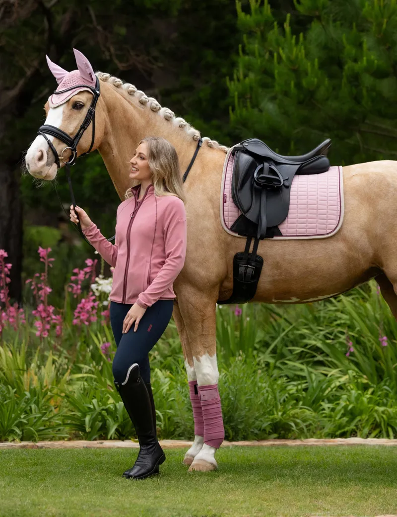 LeMieux Suede Dressage Square - Blossom-2