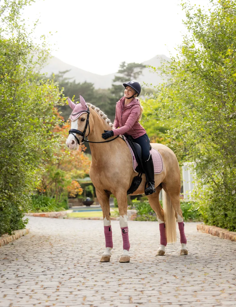 LeMieux Suede Dressage Square - Blossom-3