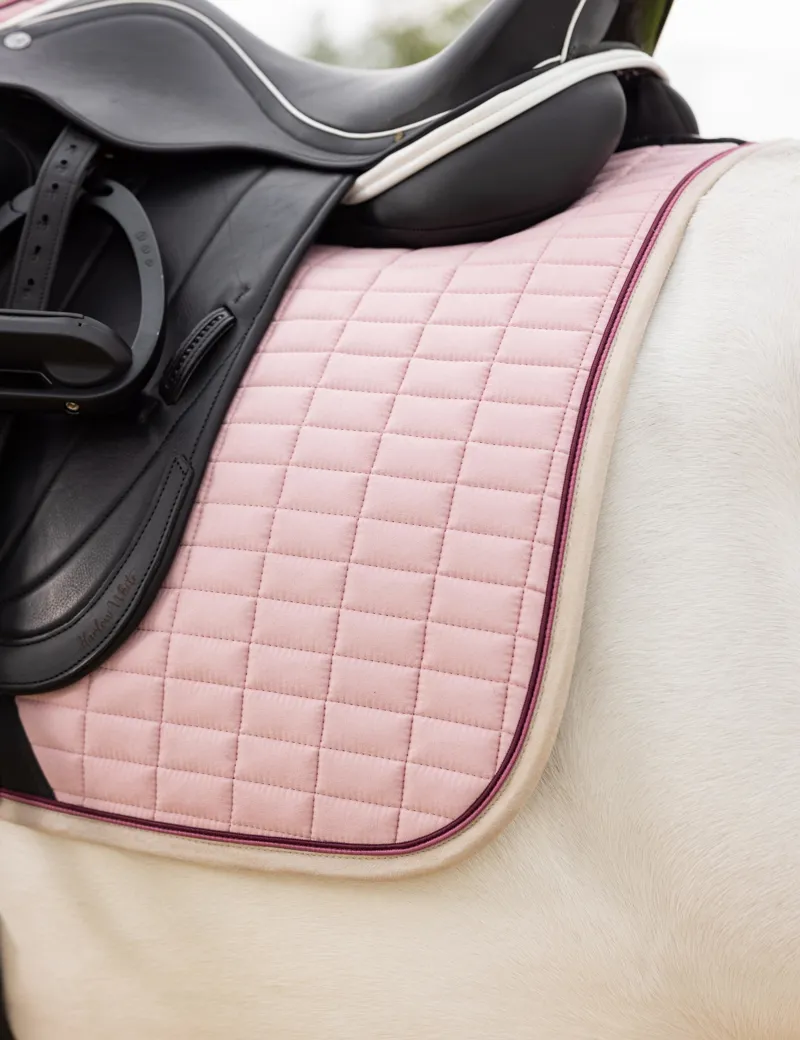 LeMieux Suede Dressage Square - Blossom-1