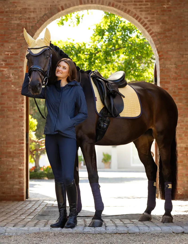 LeMieux Suede Dressage Square - Mimosa-2