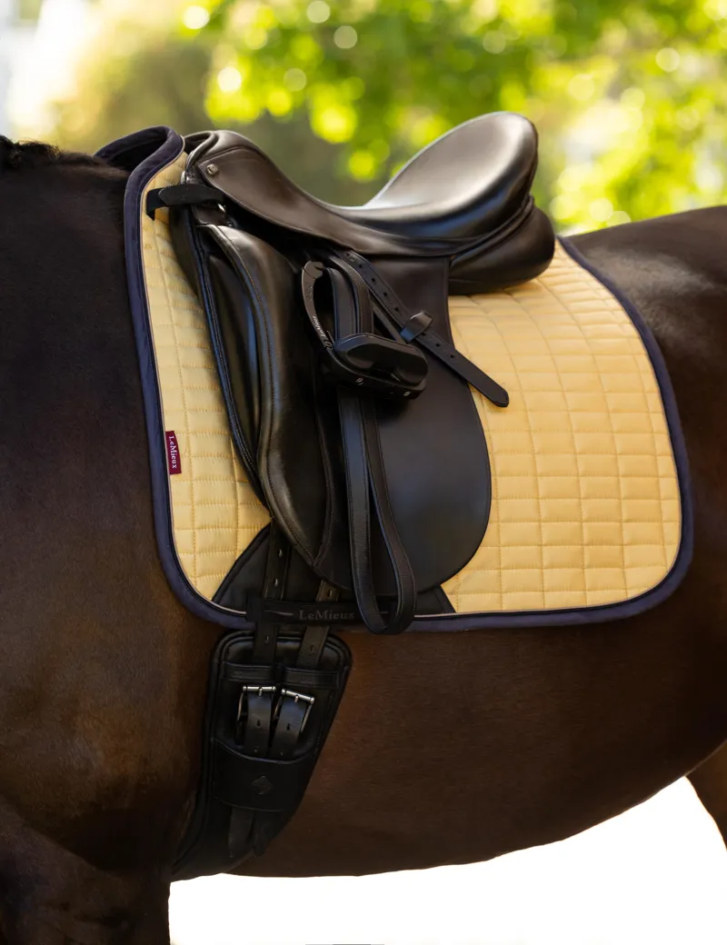 LeMieux Suede Dressage Square - Mimosa-1