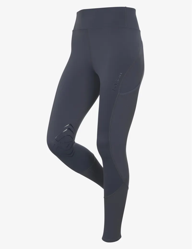 LeMieux Ladies Lydia Mesh Leggings - Dusk Blue