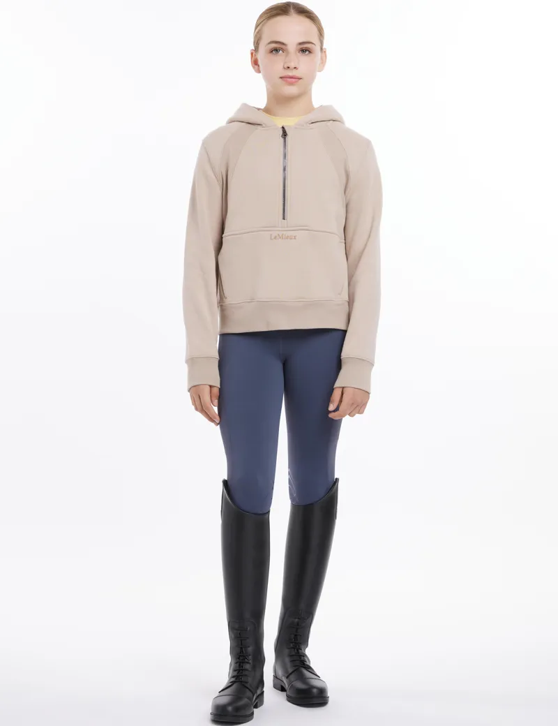 LeMiuex Young Rider Harriet Pop Over Hoodie - Almond-4