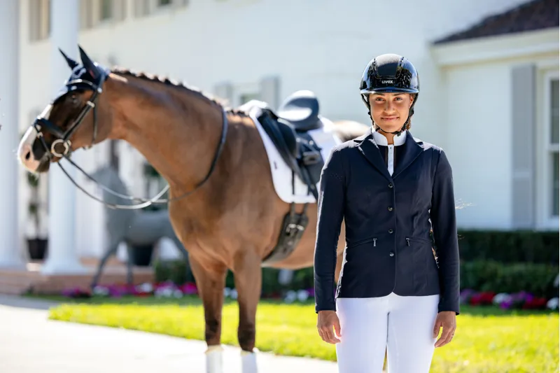 LeMieux Jessica Mesh Show Jacket - Navy-4