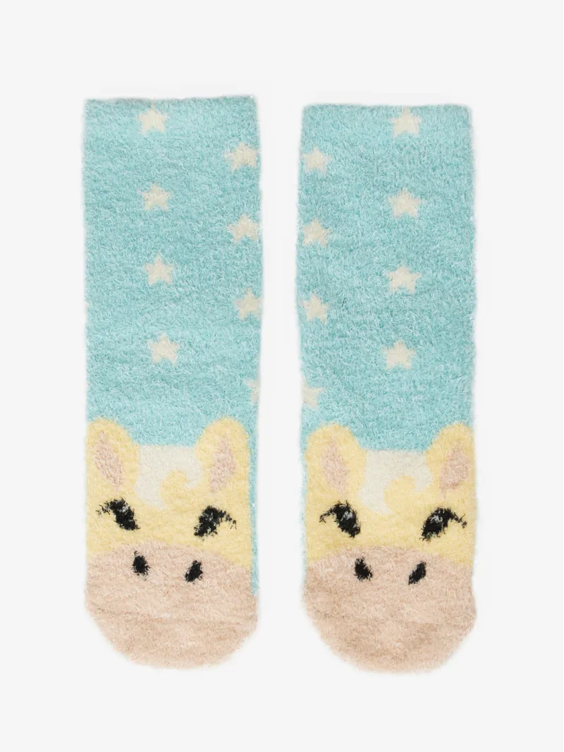 LeMieux Mini Fluffy Character Socks - Lemon
