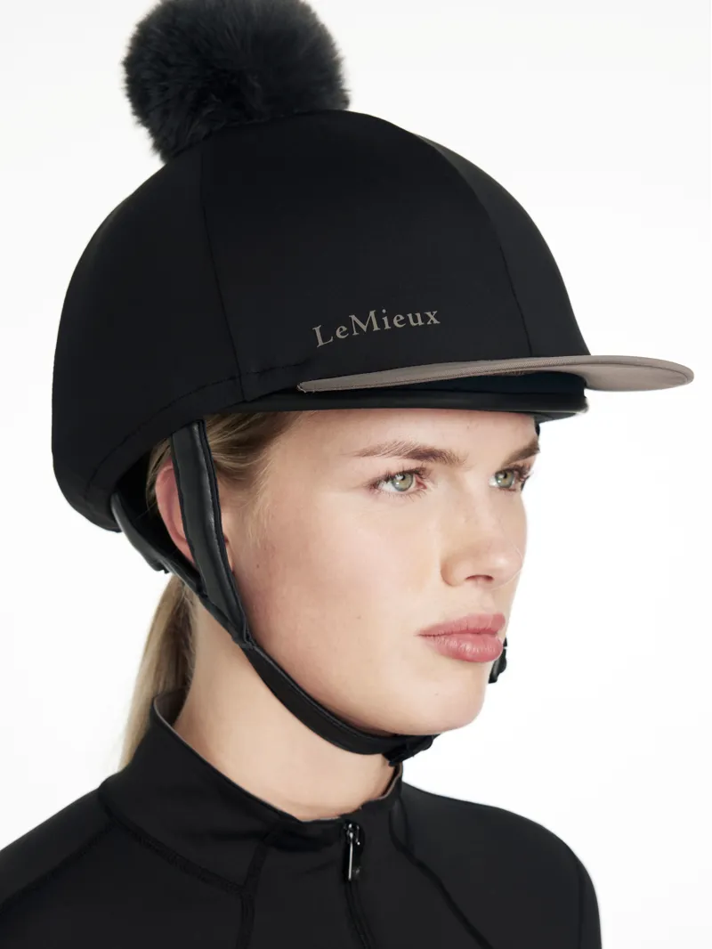 LeMieux Classique Pom Hat Silk - Black-4