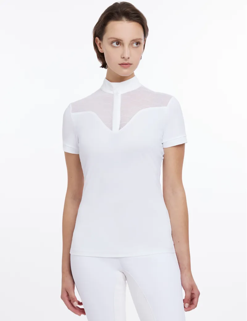 LeMieux Emily Short Sleeve Show Shirt - White