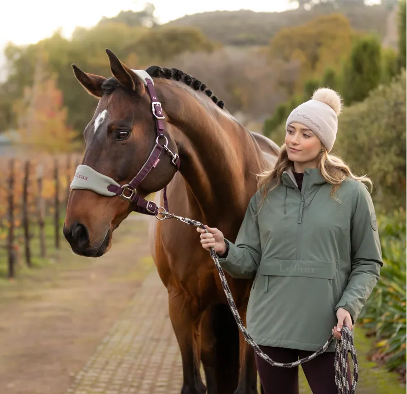 LeMieux Vogue Headcollar and Leadrope - Damson-2