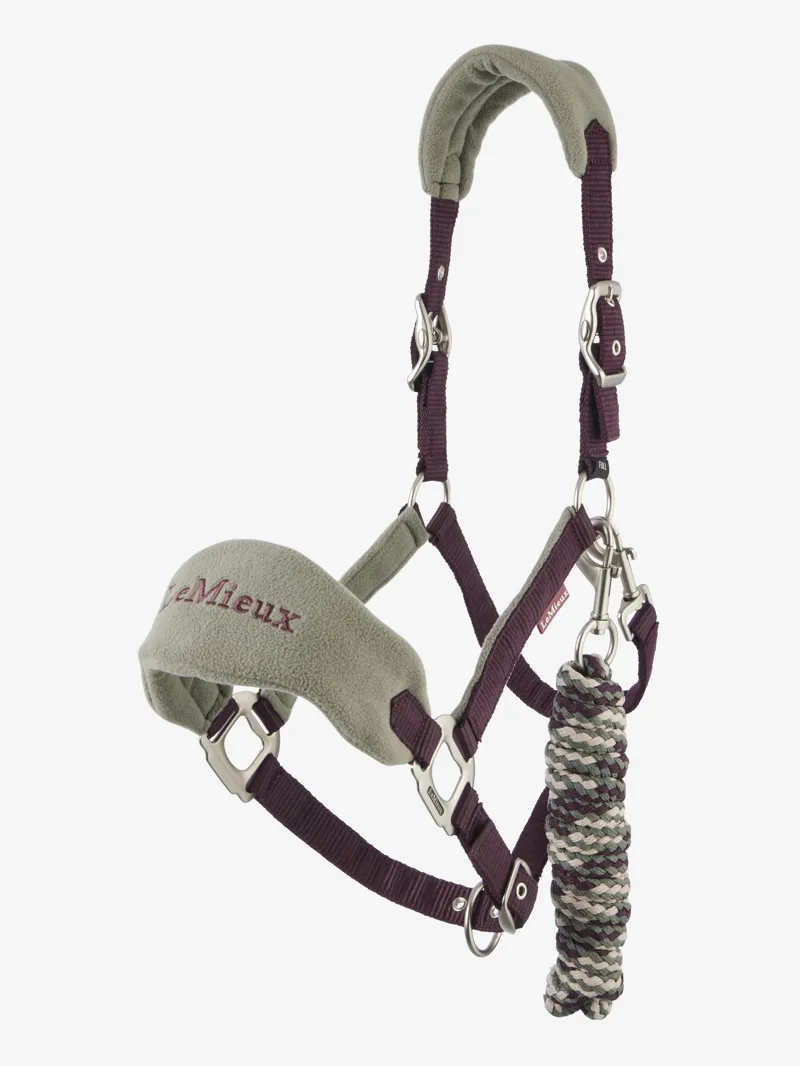 LeMieux Vogue Headcollar and Leadrope - Damson