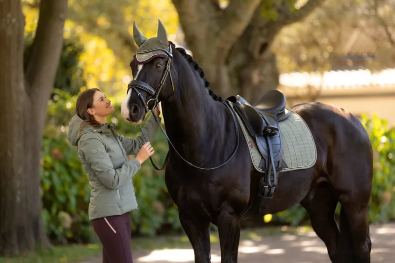 LeMieux Suede Dressage Square Rosemary - Large-2