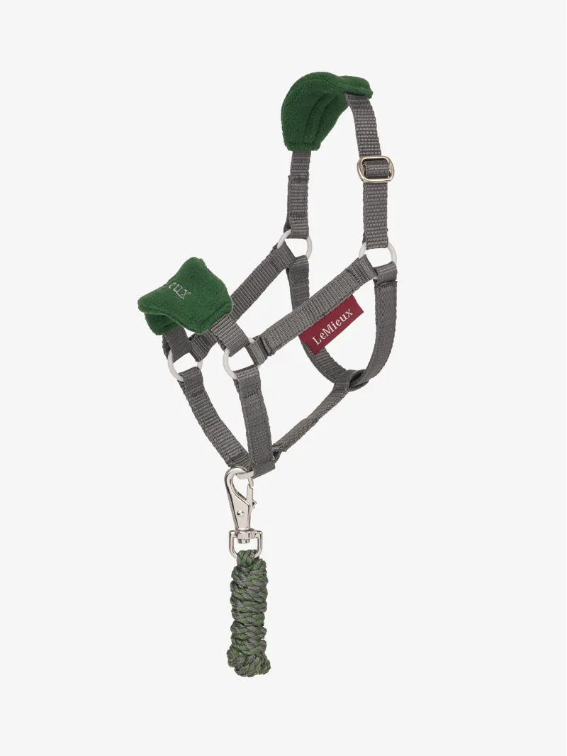 LeMieux Hobby Horse Vogue Headcollar and Leadrope - Hunter Green-1