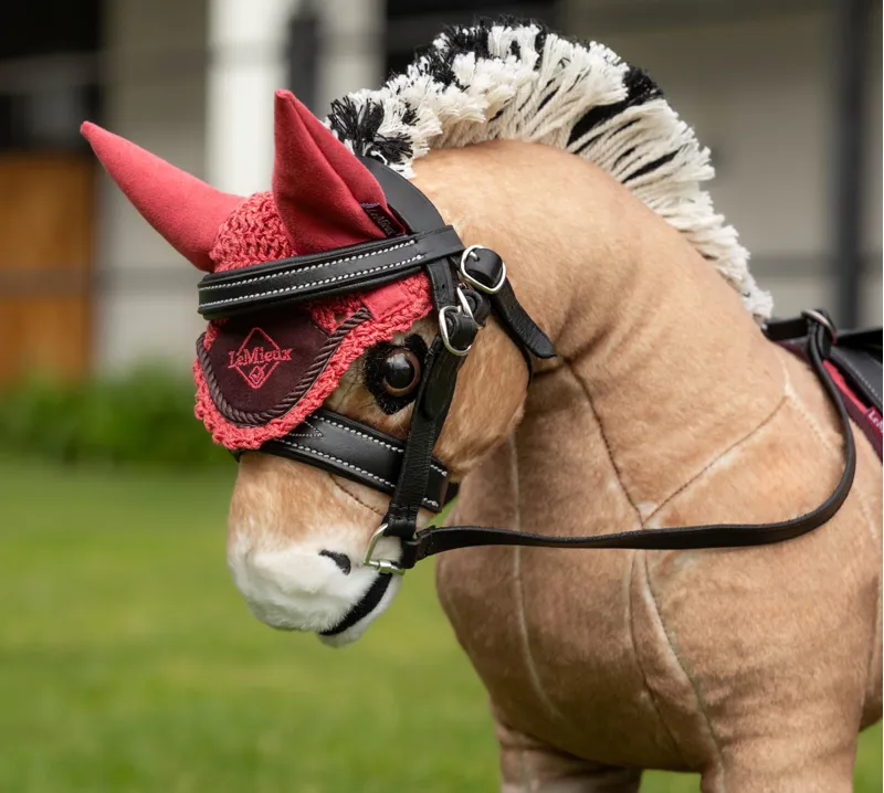 LeMieux Toy Pony Fly Hood - Cranberry-1