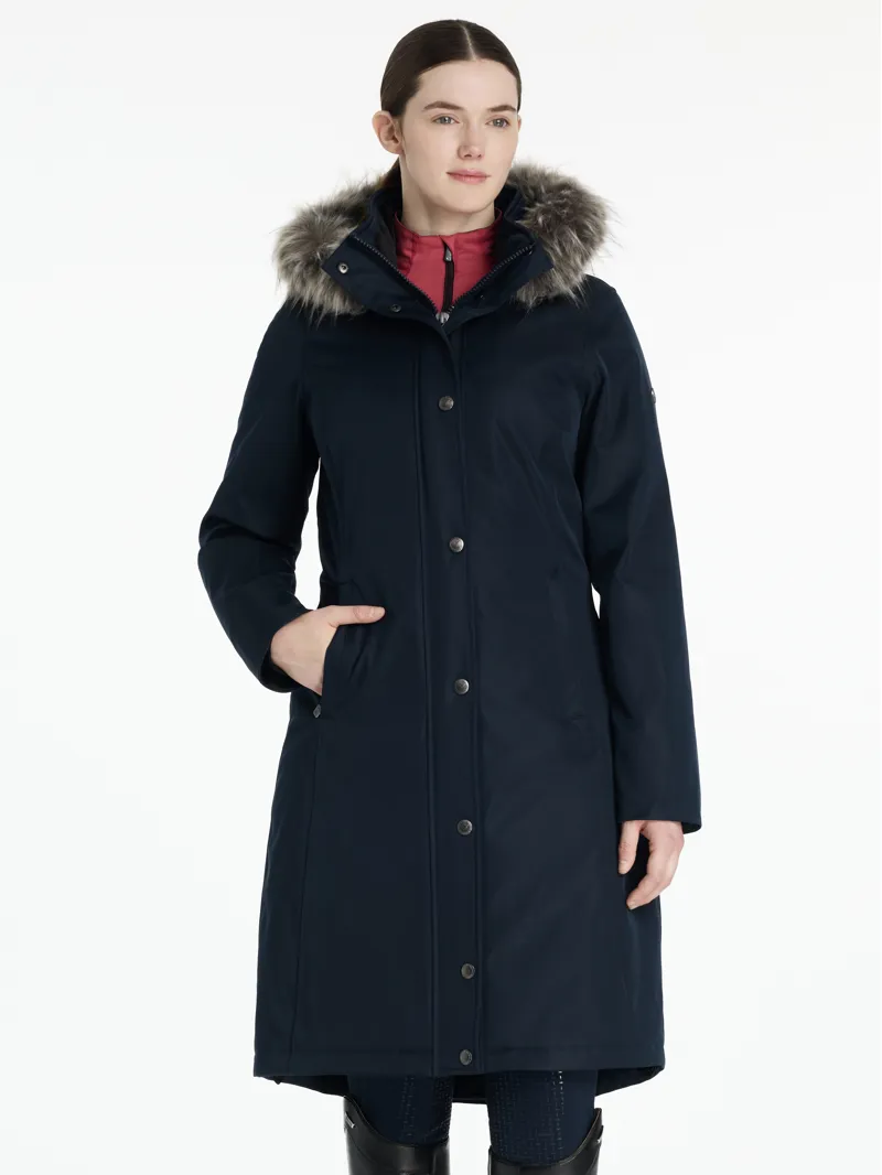 LeMieux Anya Waterproof Riding Coat - Navy