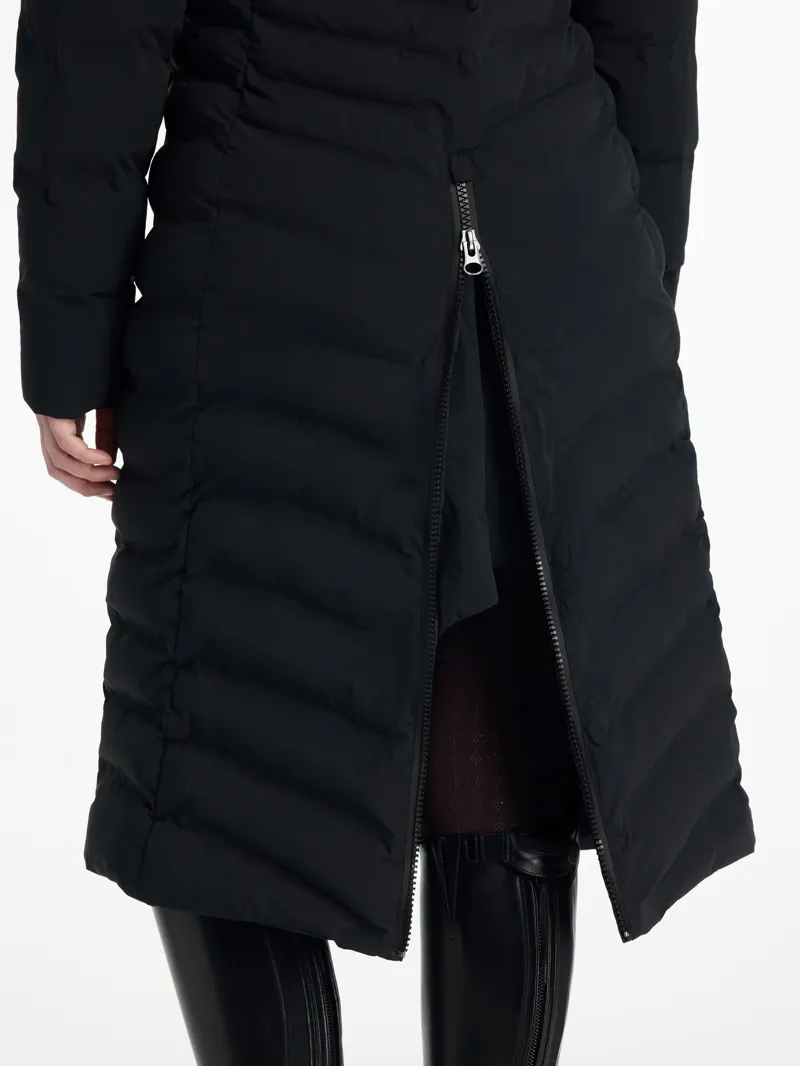 LeMieux Hayley Water Resistant Longline Puffer Coat - Black-4