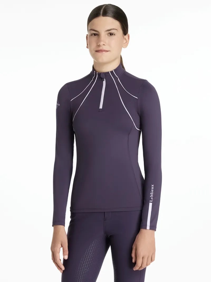 LeMieux Young Rider Mia Mesh Base Layer - Juniper-1