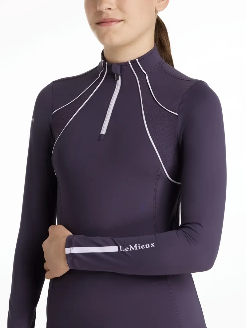 LeMieux Young Rider Mia Mesh Base Layer - Juniper-4