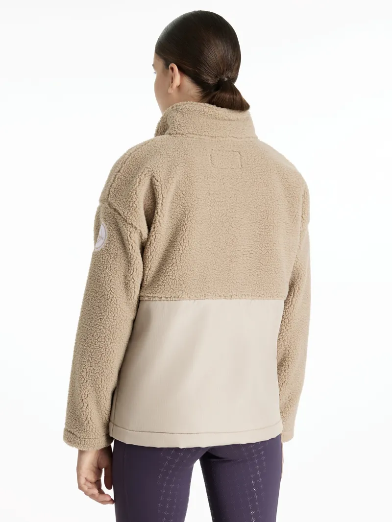 LeMieux Young Rider Tammy Teddy Fleece - Almond-2