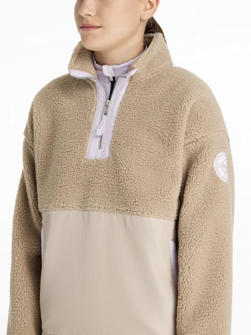 LeMieux Young Rider Tammy Teddy Fleece - Almond-3