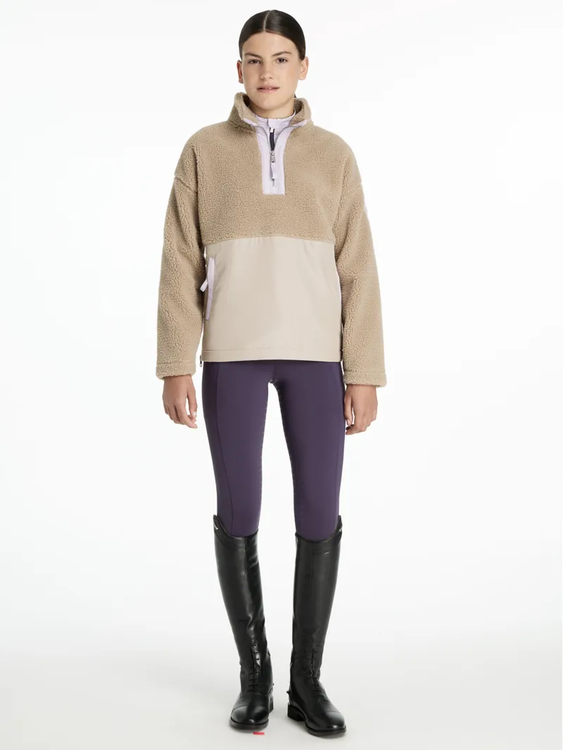 LeMieux Young Rider Tammy Teddy Fleece - Almond-4