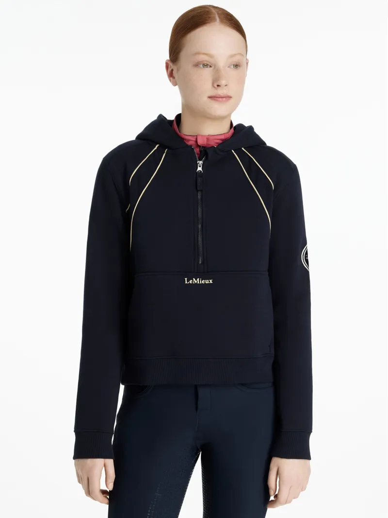 LeMieux Young Rider Hettie Half Zip Hoodie - Navy-1