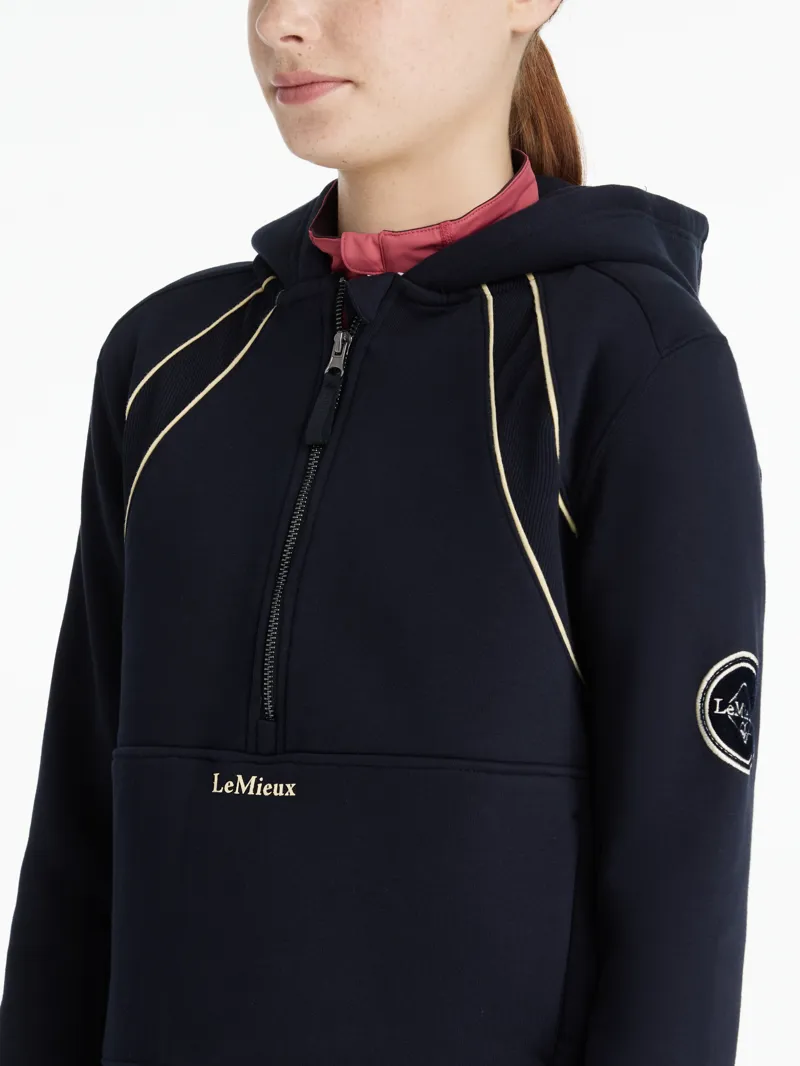 LeMieux Young Rider Hettie Half Zip Hoodie - Navy-4