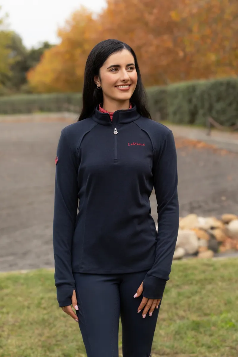LeMieux Frances Quarter Zip Fleece - Navy-2