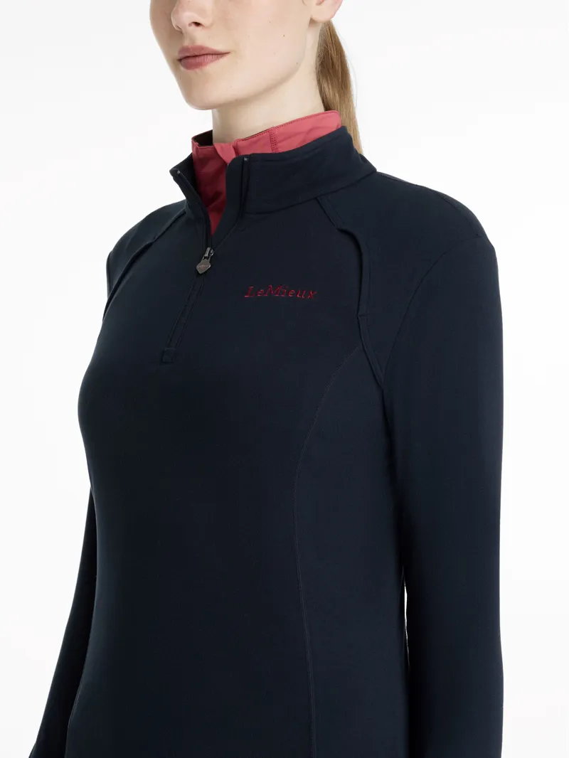 LeMieux Frances Quarter Zip Fleece - Navy-3