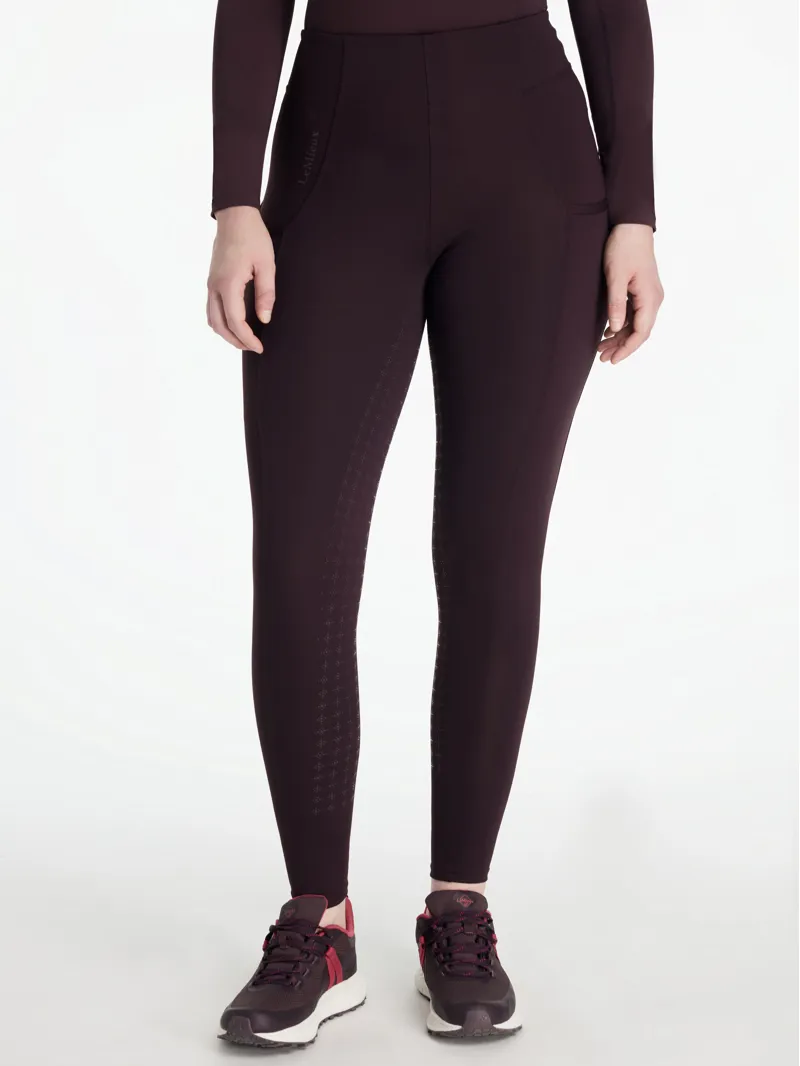 LeMieux Naomi Pull On Breeches - Damson-3