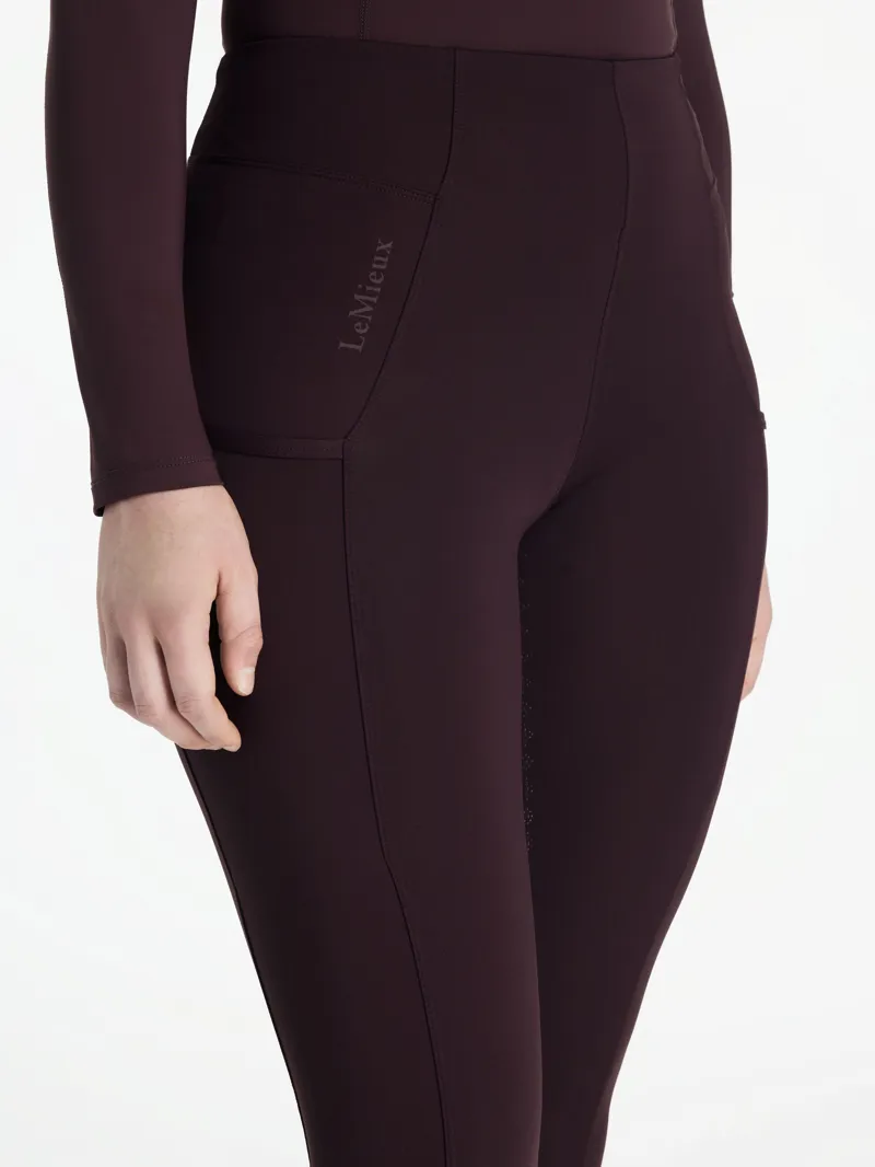 LeMieux Naomi Pull On Breeches - Damson-4