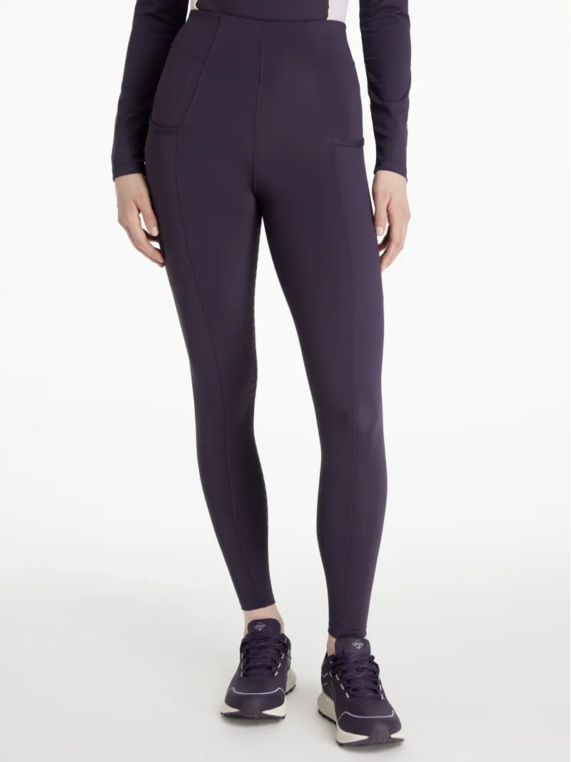 LeMieux Naomi Pull On Breeches - Juniper-3