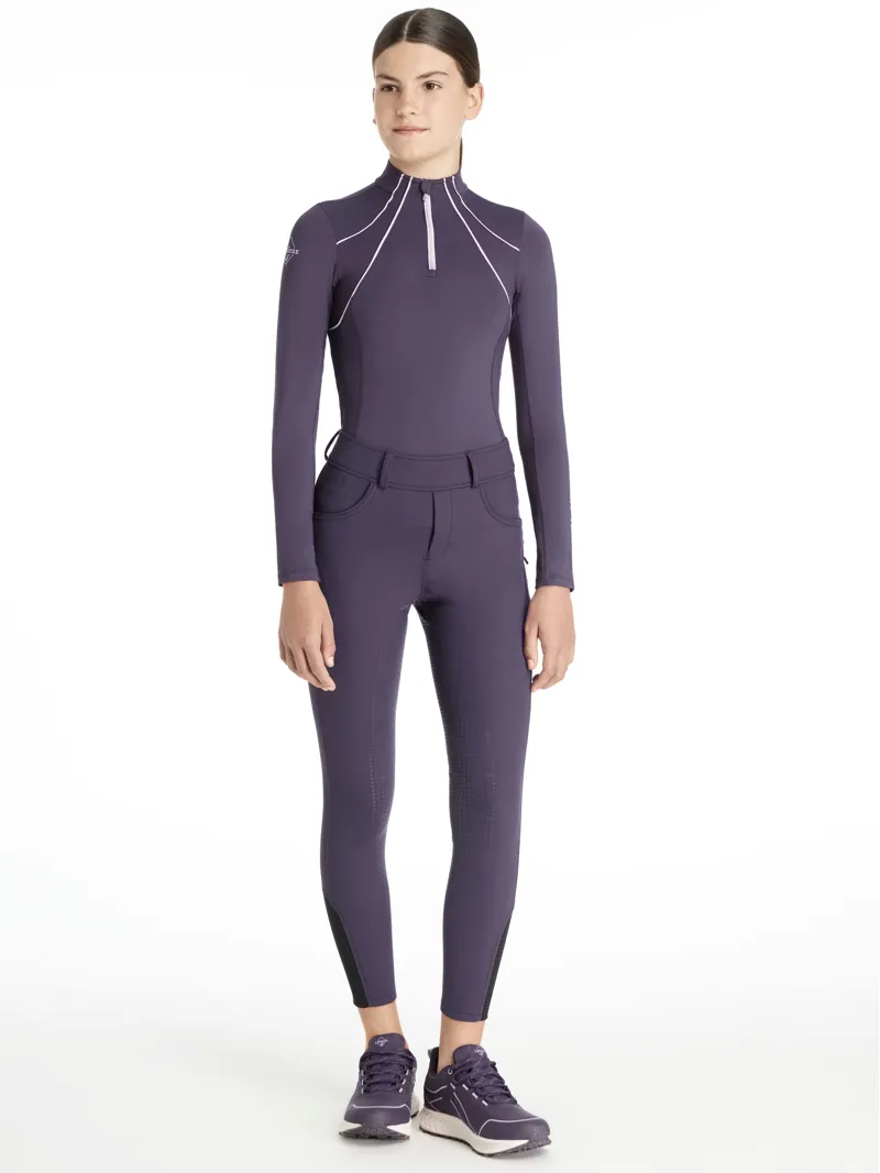 LeMieux Young Rider Ella Brushed Breggings - Juniper-1