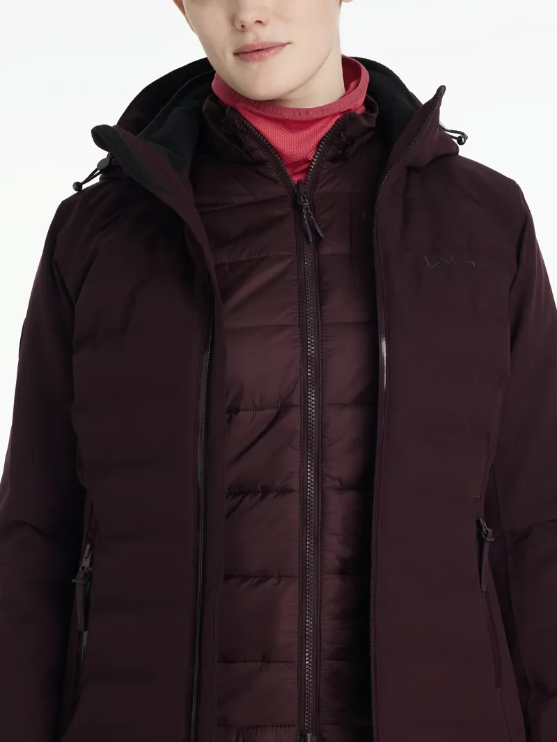 LeMieux Brooke Waterproof Hybrid Jacket - Damson-3
