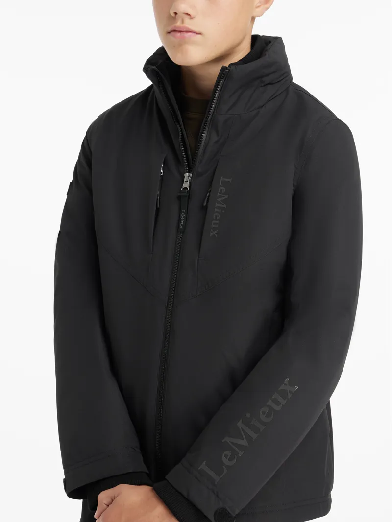 LeMieux Young Rider Boys Waterproof Team Jacket Black-1