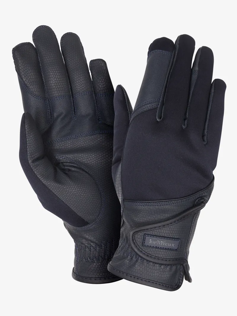 LeMieux Hybrid Riding Gloves - Navy