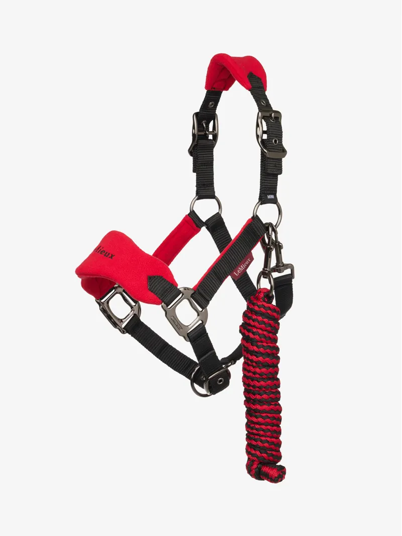 LeMieux Mini Vogue Headcollar and Leadrope - Chilli-1