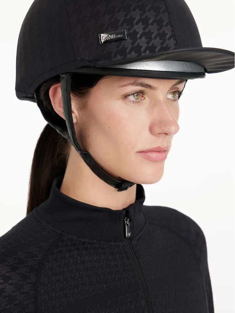 LeMieux Aspen Houndstooth Hat Silk-1