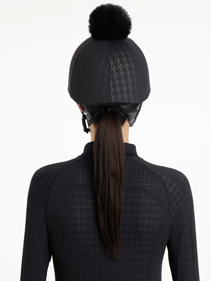 LeMieux Aspen Houndstooth Hat Silk-4