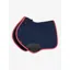 LeMieux Suede Close Contact Square - Navy/Cranberry