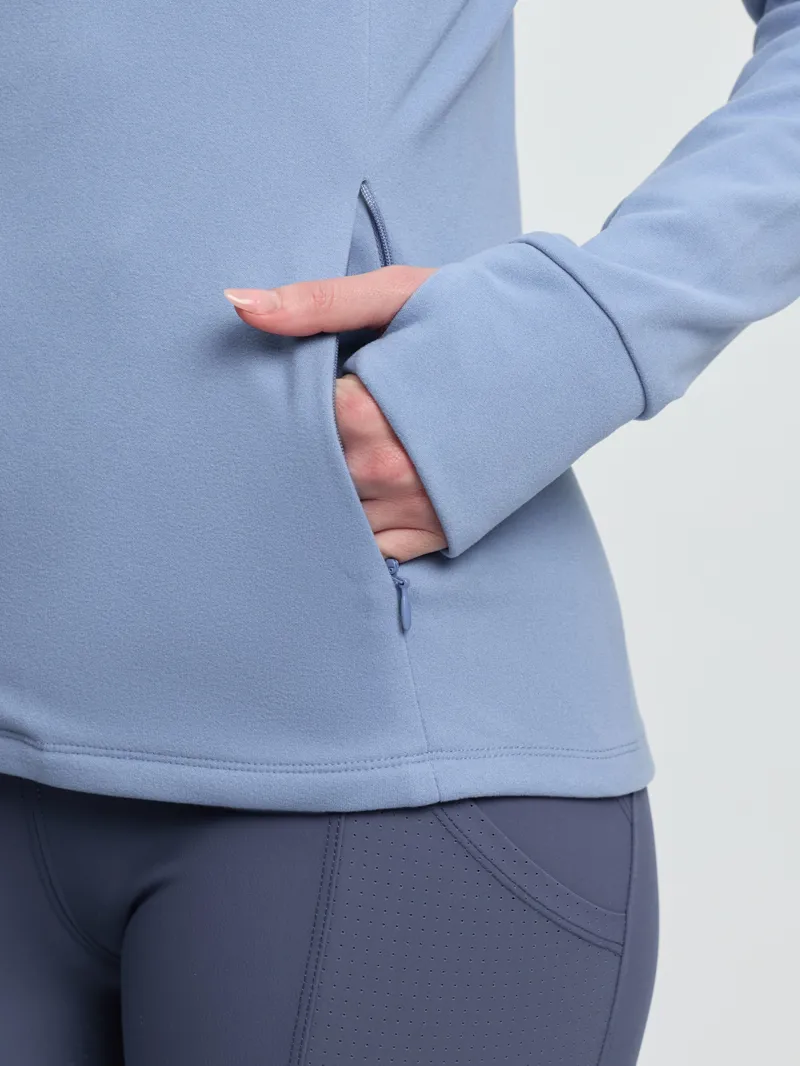 LeMieux Frances Quarter Zip Fleece - Powder Blue-5