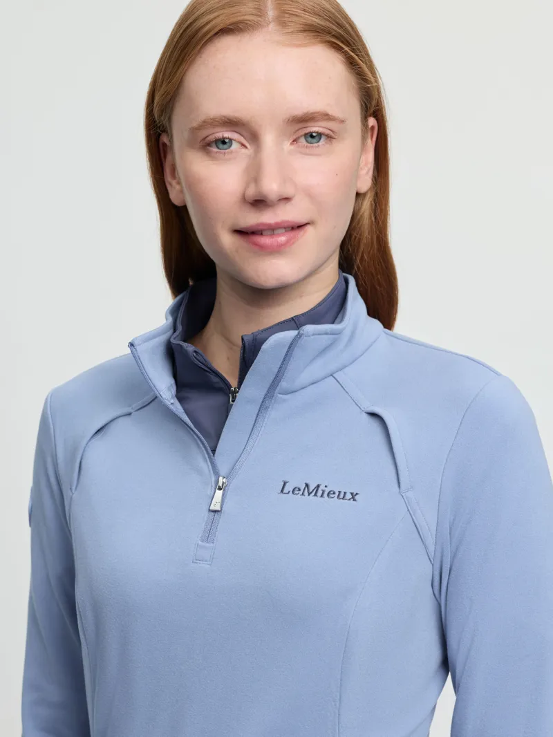 LeMieux Frances Quarter Zip Fleece - Powder Blue-4