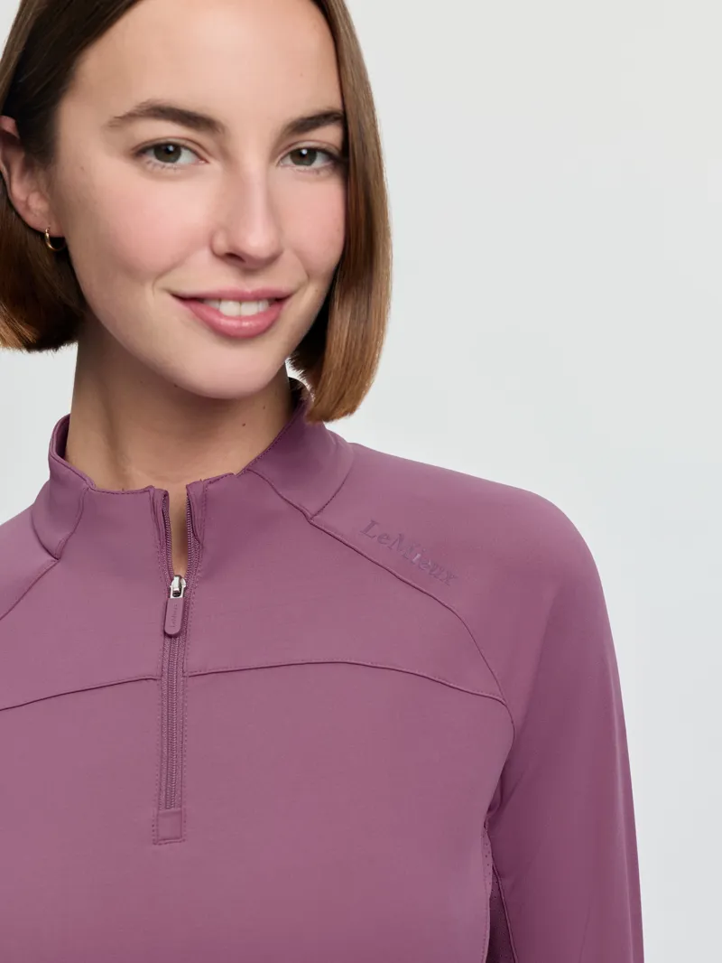 LeMieux Airflow Long Sleeve Base Layer - Mallow-5
