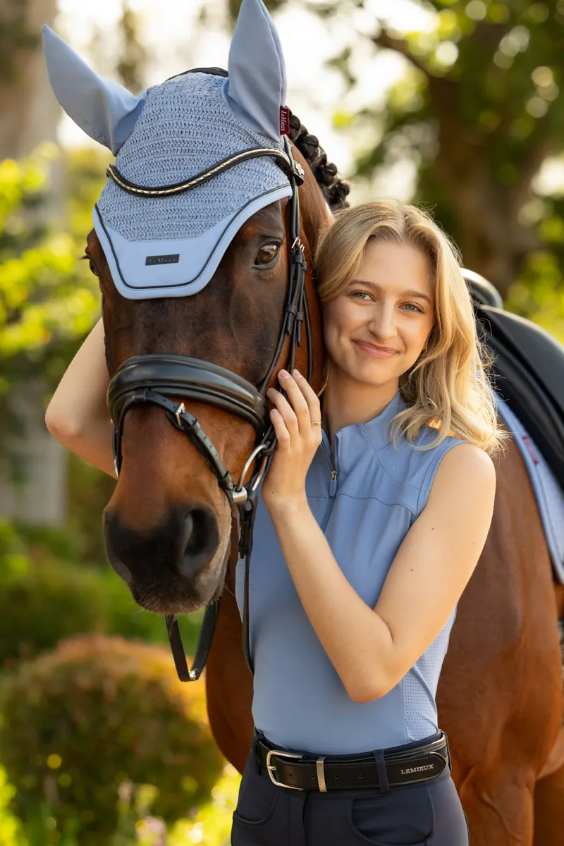 LeMieux Essence Fly Hood - Powder Blue-2