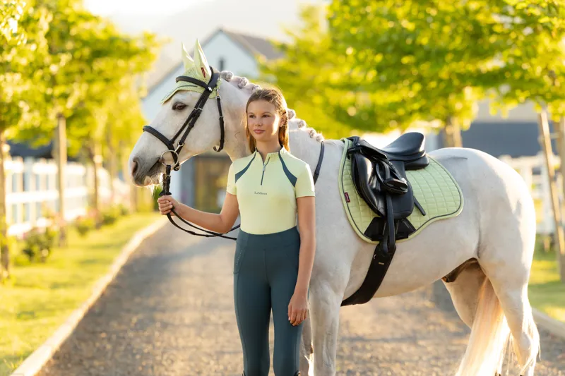 LeMieux Young Rider Mia Mesh Base Layer - Macaron-6