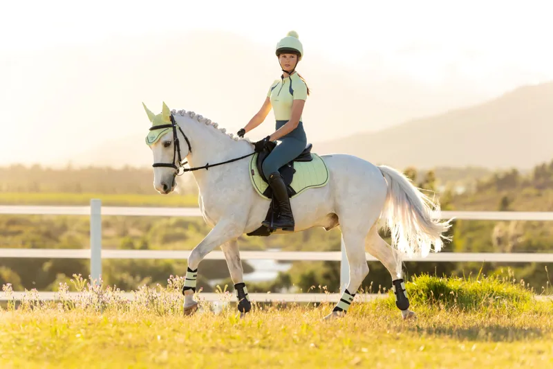 LeMieux Young Rider Mia Mesh Base Layer - Macaron-7