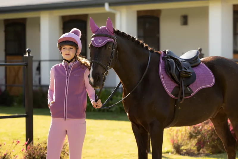 LeMieux Suede GP Square - Mallow-2