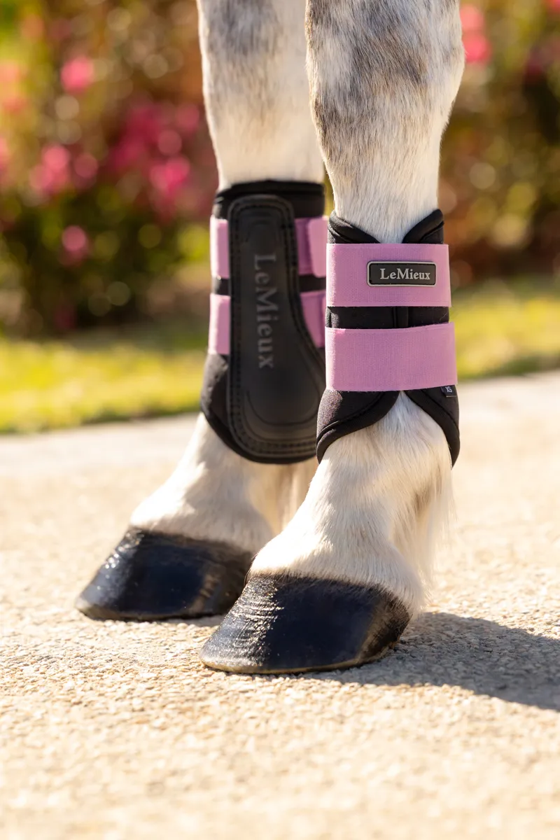 LeMieux Mini Air-Tek Grafter Brushing Boots - Mallow-2