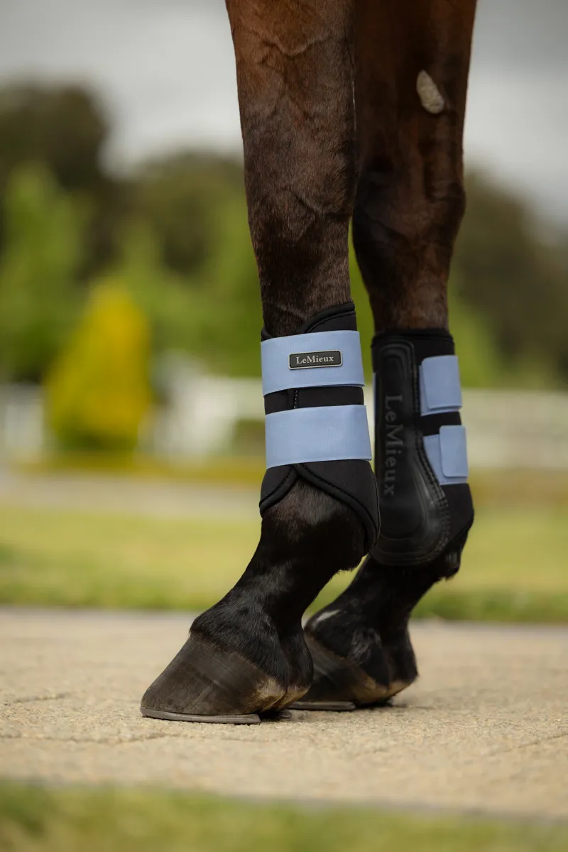 LeMieux Air-Tek Grafter Brushing Boots - Powder Blue-3